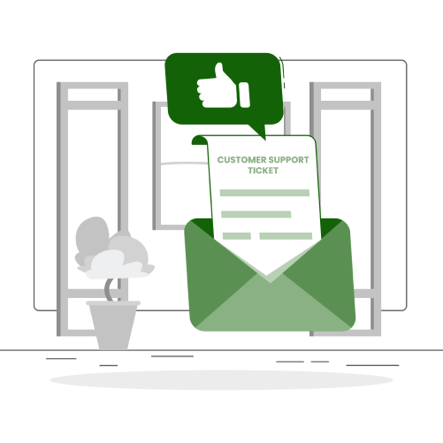 customer support graphic